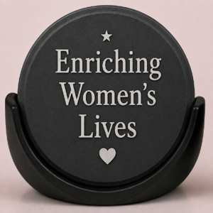 Enriching Women’s Lives Slate Coaster Set