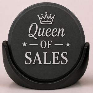 Queen of Sales Slate Coaster Set